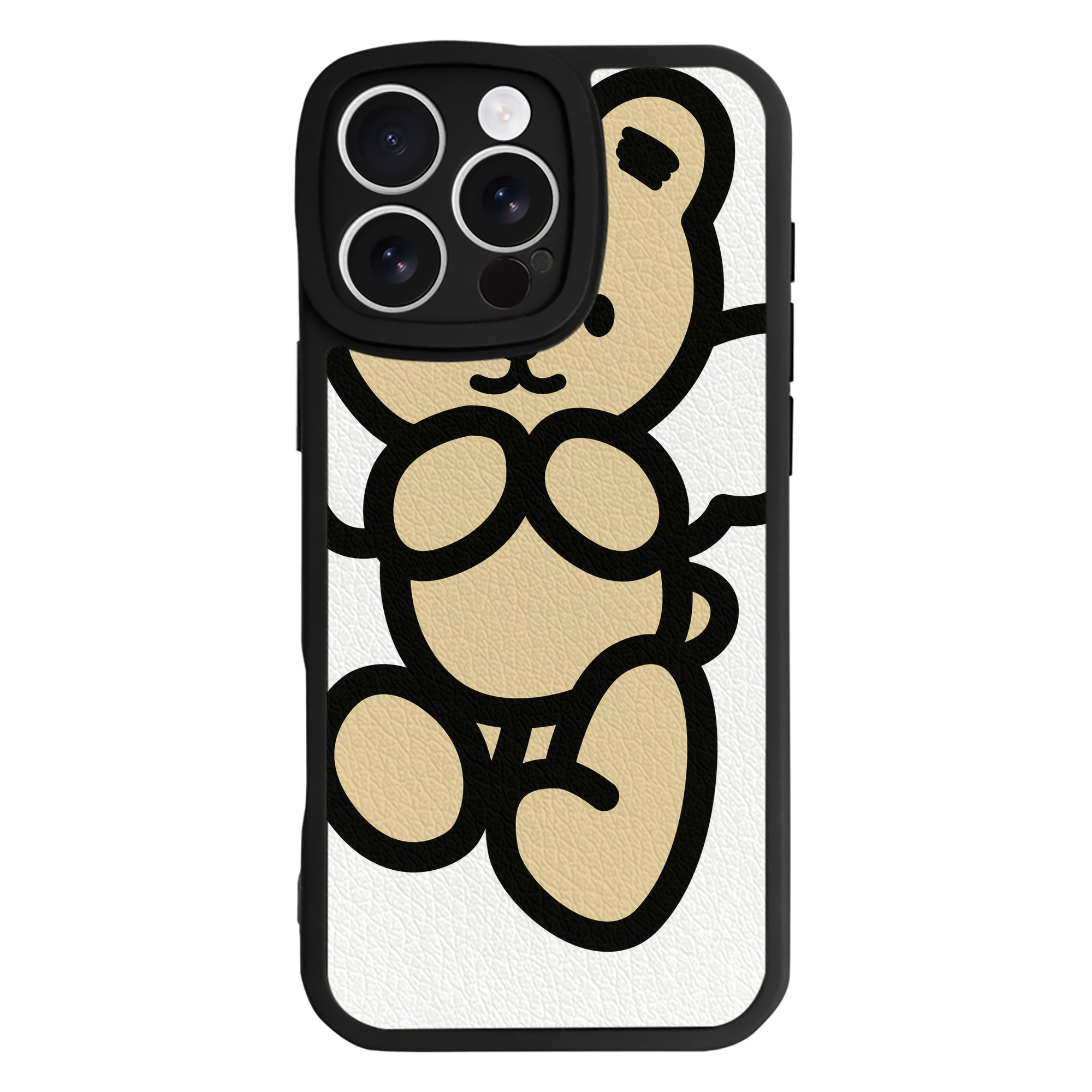 （画像用） Hello Kitty ハローキティ 【iPhone 16シリーズ対応】シリコンスマホケース（レザー調） 材質：シリコン